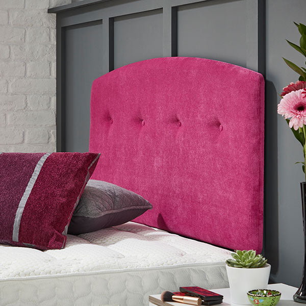 hexham headboard strutted curve buttoned button fabric upholstered