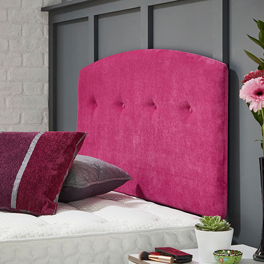 hexham headboard strutted curve buttoned button fabric upholstered