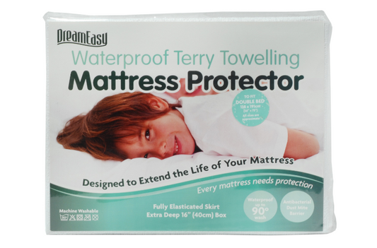 DreamEasy Premium Terry Towelling Waterproof Mattress Protector