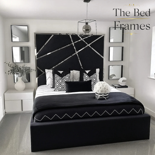 Abstract Mirror Luxury Bed