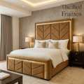 Gold Strip Tower Luxury Bed