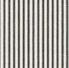 Black pin stripe border fabric detail